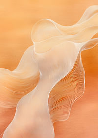 Soft lines in orange create a harmonious and dreamlike feeling-3
