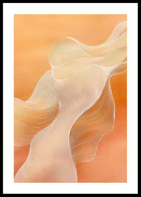 Soft lines in orange create a harmonious and dreamlike feeling-12