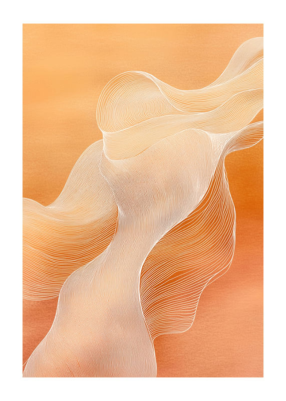 Soft lines in orange create a harmonious and dreamlike feeling-12