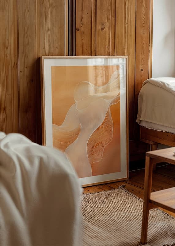 Soft lines in orange create a harmonious and dreamlike feeling-12