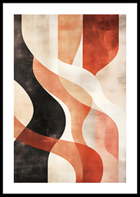 Soft curves in warm shades intertwine timeless elegance-0