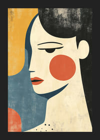 En stilren illustration som fångar elegansen i konstnärliga former-5