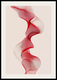 Mjuka röda och vita linjer skapar en flytande rörelse-2