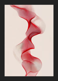 Mjuka röda och vita linjer skapar en flytande rörelse-5