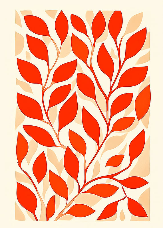 Poster Ruby Foliage
