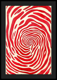 Bold red lines create a hypnotic spiral pattern-4