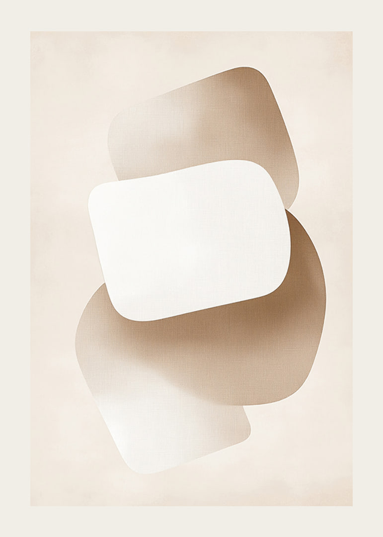 Soft shapes in earthy tones create a calm atmosphere-12