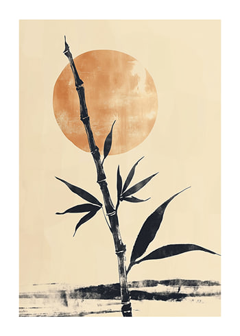 Poster Zen Bamboo Sunrise
