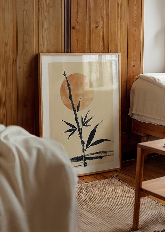 Poster Zen Bamboo Sunrise crossfade