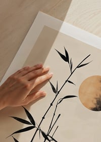 Bamboo under a mysterious moon creates a harmonious atmosphere-9