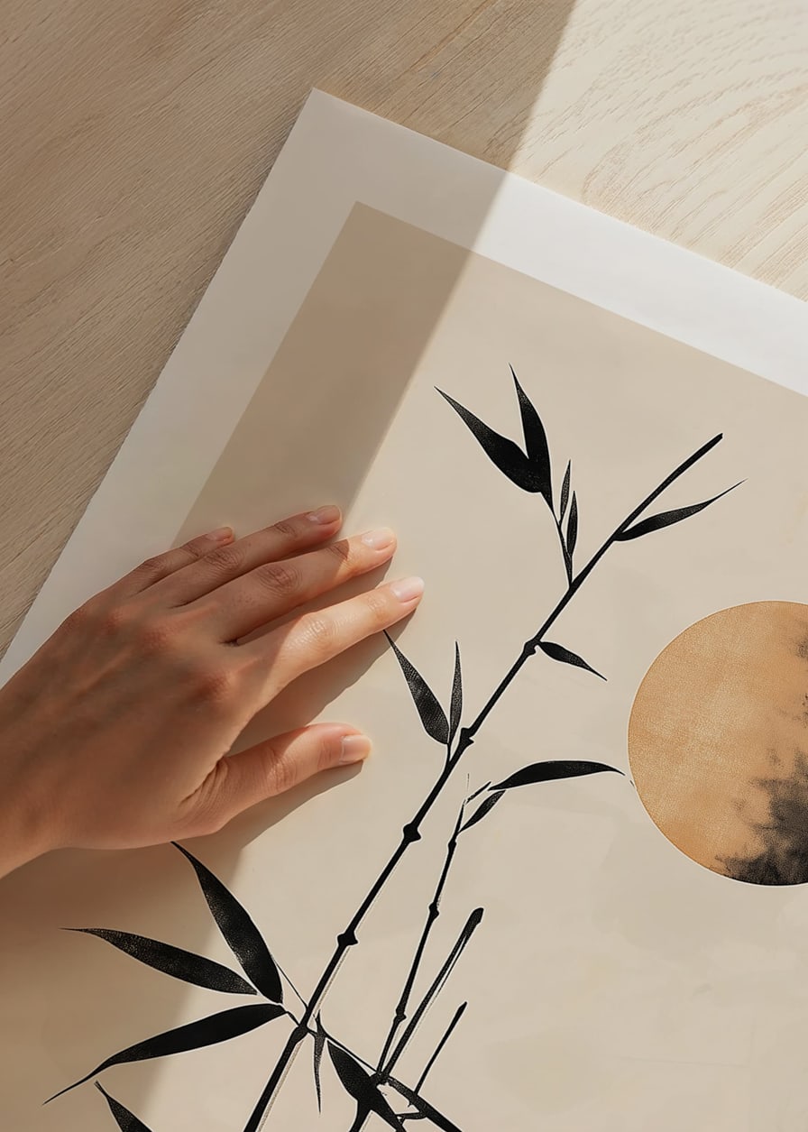 Bamboo under a mysterious moon creates a harmonious atmosphere-12
