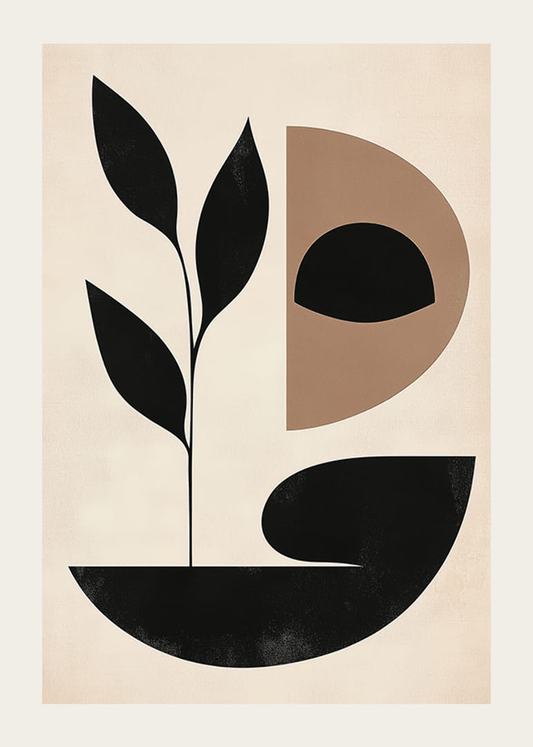 Un amestec elegant de natură și geometrie care creează un echilibru armonios-12