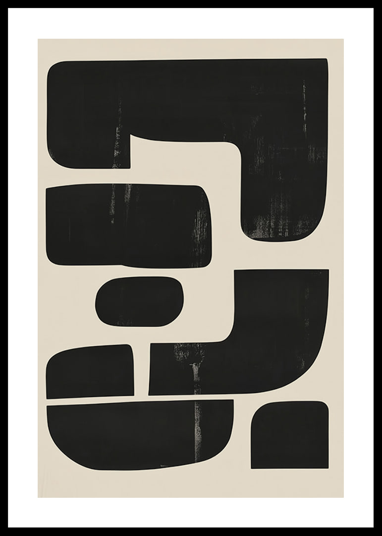 Las formas en blanco y negro crean un equilibrio armonioso y una elegancia moderna.-12