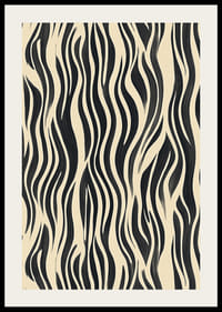 Czarne paski na kremowym tle tworzą odważną, egzotyczną atmosferę-2