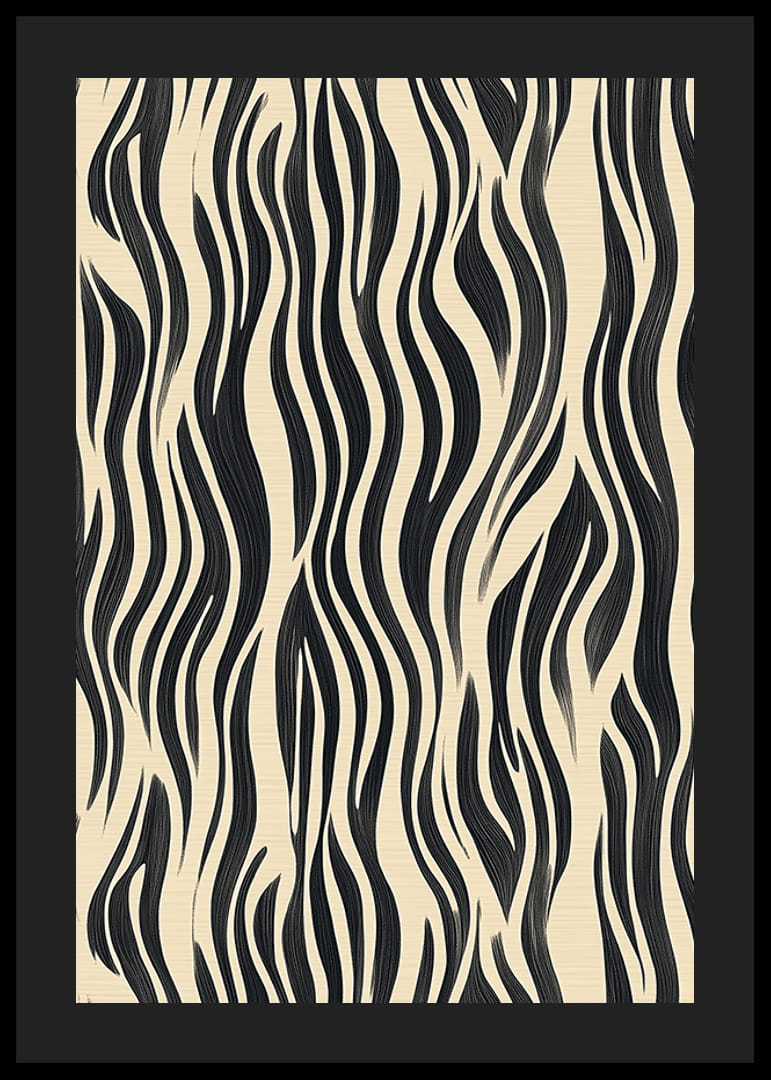 Czarne paski na kremowym tle tworzą odważną, egzotyczną atmosferę-12