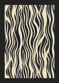 Czarne paski na kremowym tle tworzą odważną, egzotyczną atmosferę-5