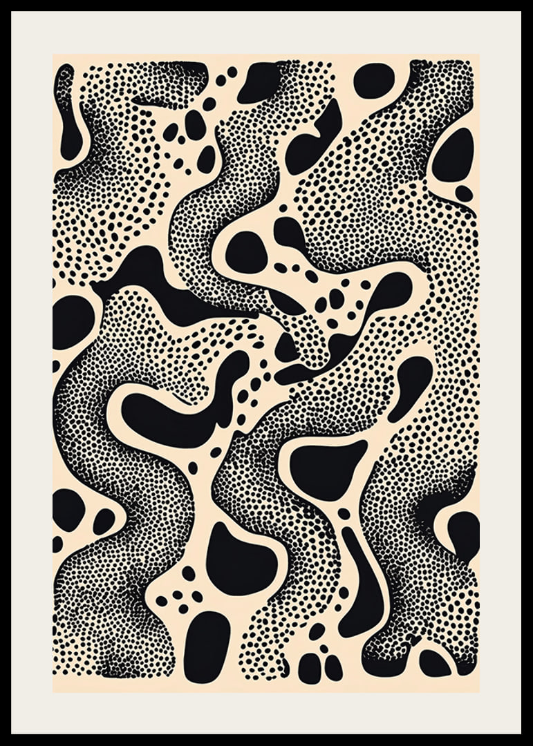Black and white patterns create a hypnotic dance of dots and shapes-12