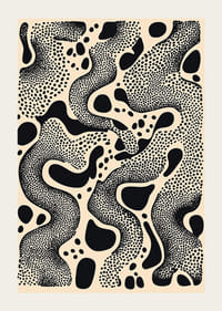 Modelele alb-negru creează un dans hipnotic de puncte și forme-3