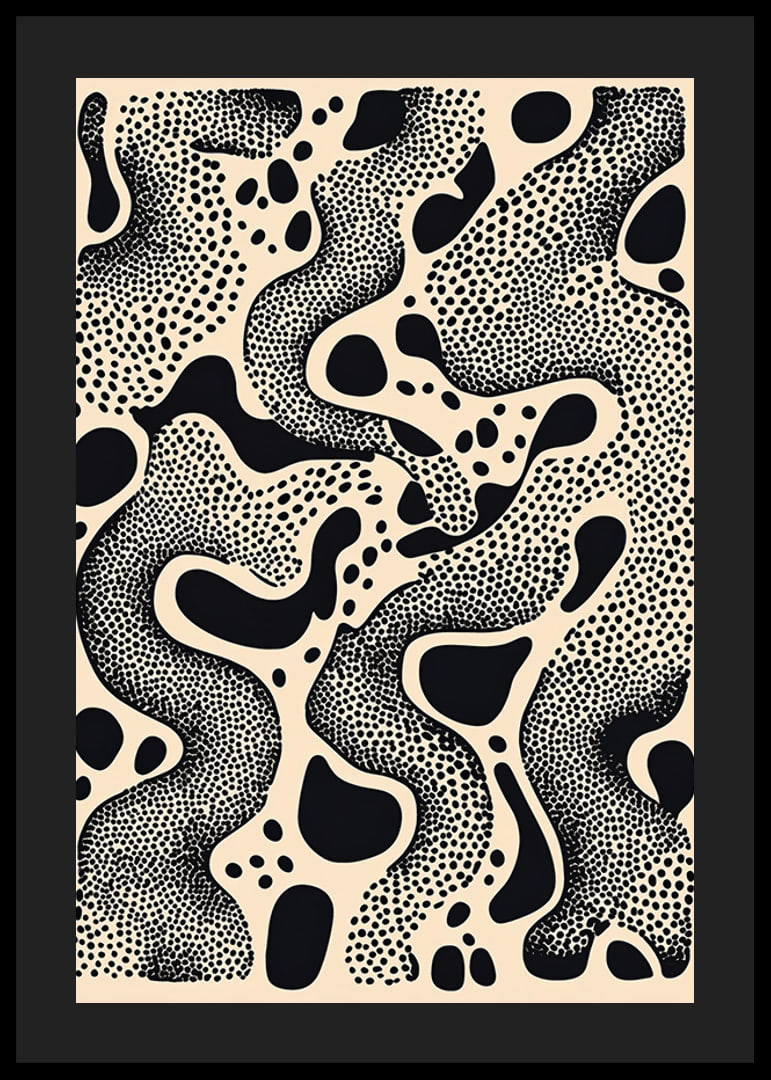 Black and white patterns create a hypnotic dance of dots and shapes-12