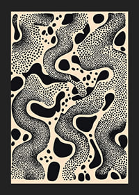Black and white patterns create a hypnotic dance of dots and shapes-5