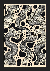 Modelele alb-negru creează un dans hipnotic de puncte și forme-5