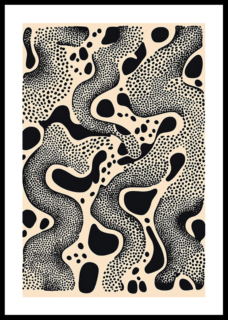 Black and white patterns create a hypnotic dance of dots and shapes-12
