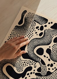Black and white patterns create a hypnotic dance of dots and shapes-9