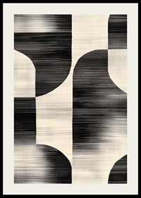 Black and white lines create a harmonious, abstract design-2