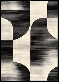 Black and white lines create a harmonious, abstract design-6