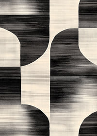 Black and white lines create a harmonious, abstract design-7