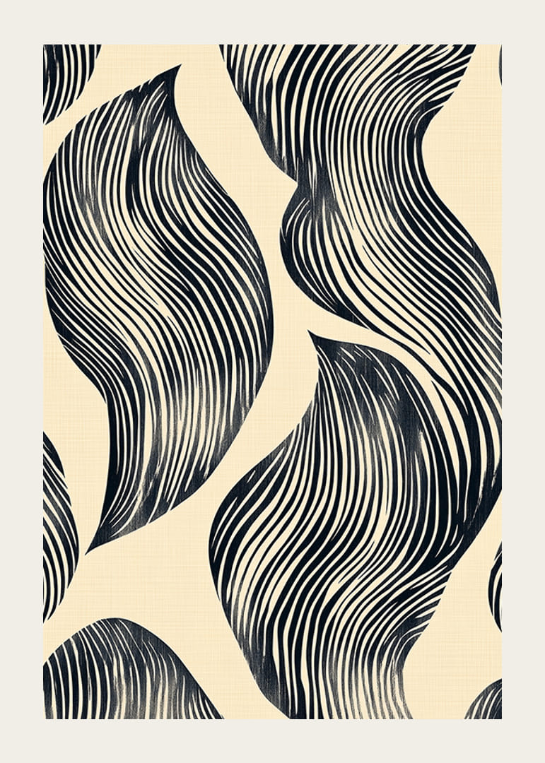 Las líneas orgánicas fluyen con gracia sobre un fondo apagado.-12