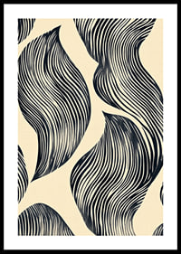 Organic lines flow gracefully over muted background-0