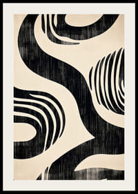 Liniile negre de măturat creează un model armonios-2