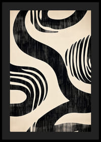 Liniile negre de măturat creează un model armonios-4