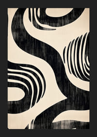 Liniile negre de măturat creează un model armonios-5