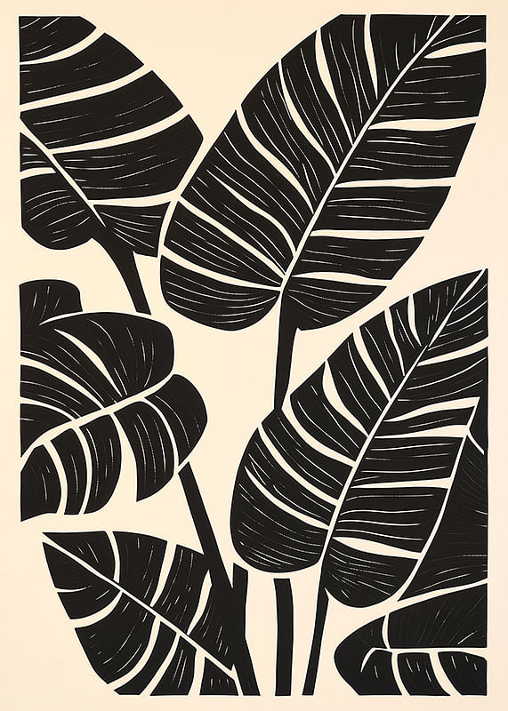 Poster Banana Leaf Bliss