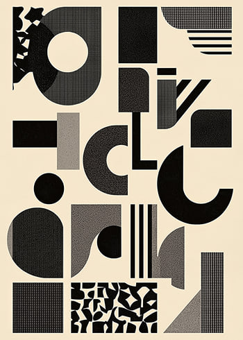 Poster Shapes In Motion