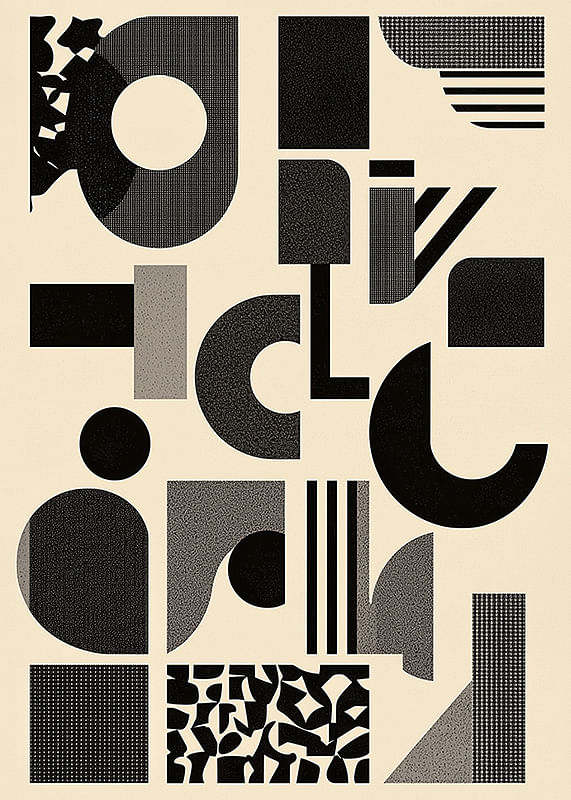 Poster Shapes In Motion