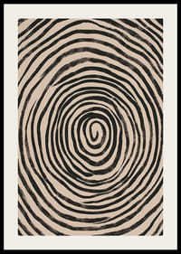 Les cercles noirs et blancs créent une abstraction visuelle hypnotique-2