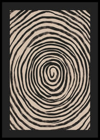 Les cercles noirs et blancs créent une abstraction visuelle hypnotique-4