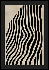 Svarta linjers vågor genom beige bakgrund skapar modern elegans-4