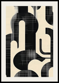 Stilig abstraksjon som kombinerer form og kontrast-2