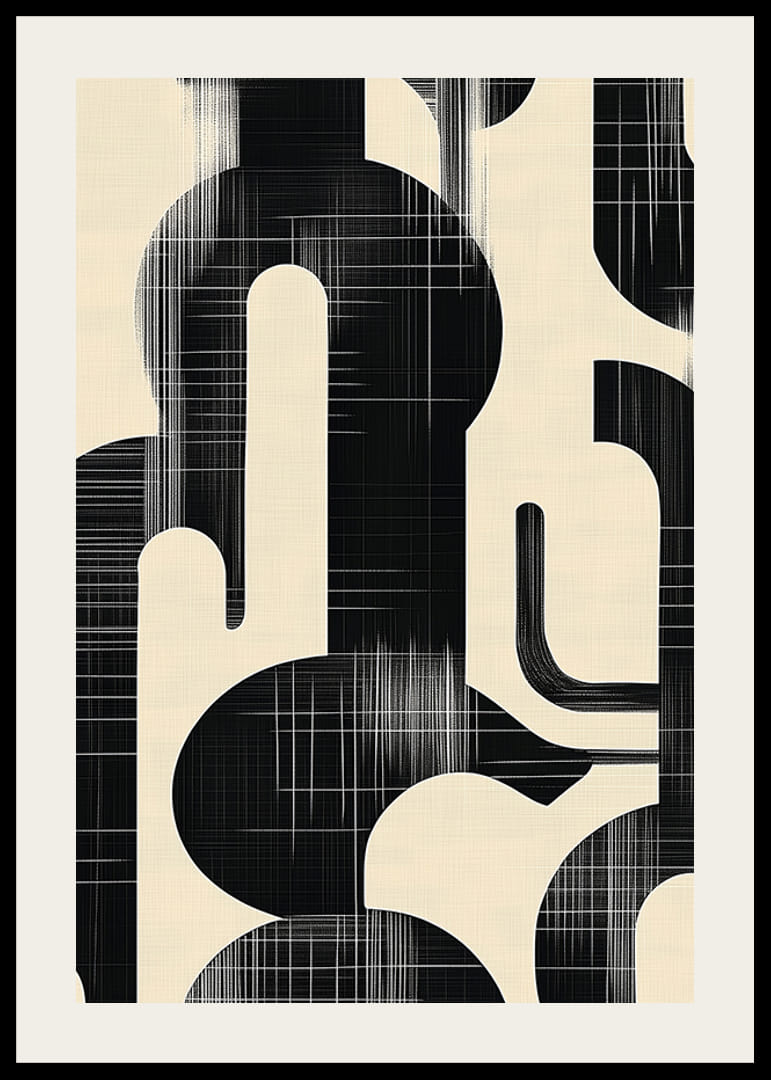 Stilig abstraksjon som kombinerer form og kontrast-12