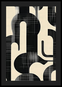 Stilig abstraksjon som kombinerer form og kontrast-4