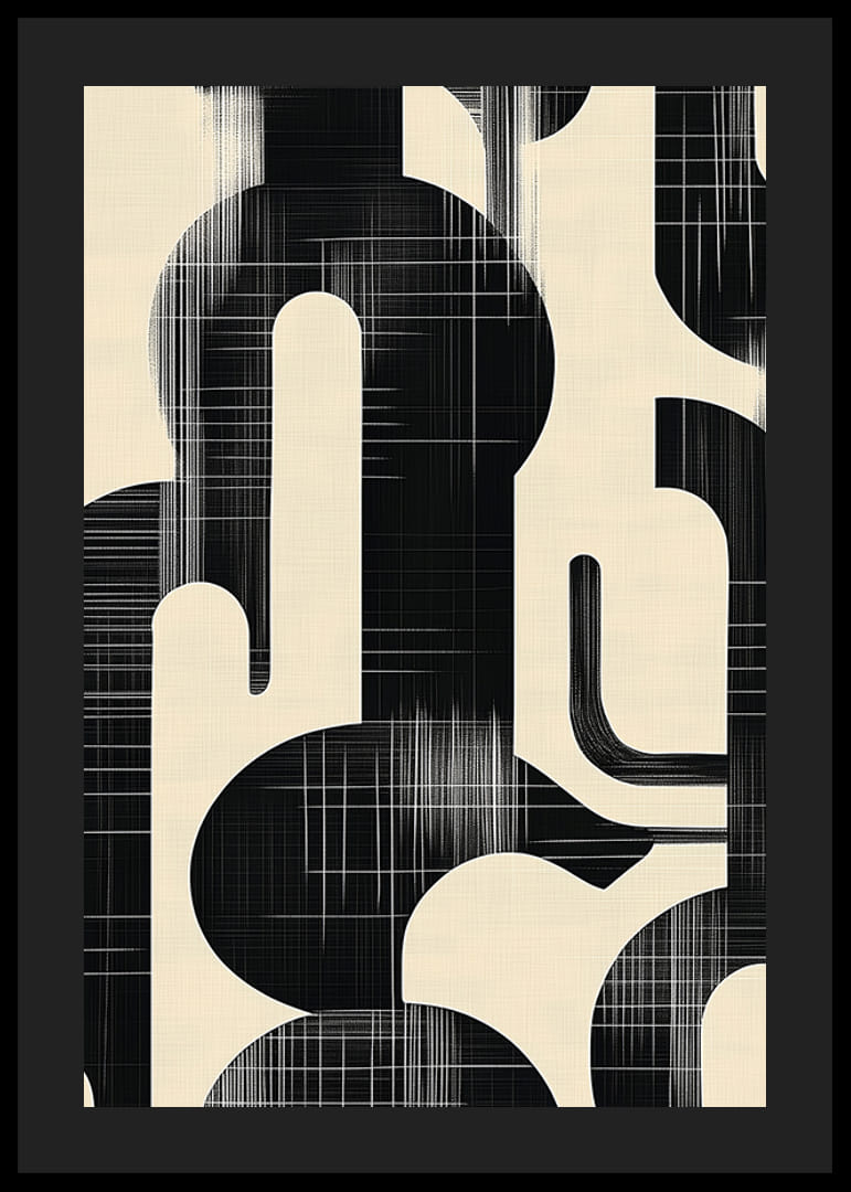 Stilig abstraksjon som kombinerer form og kontrast-12