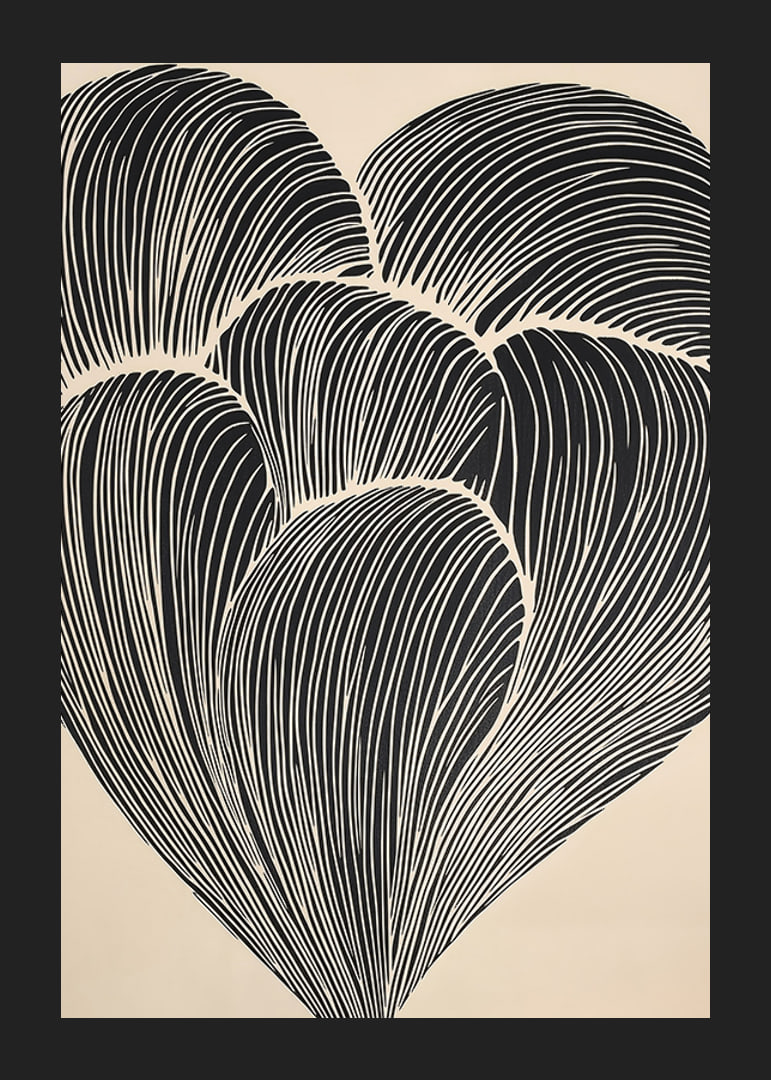 Organic lines sweep in elegant motion, creating heart-shaped patterns-12