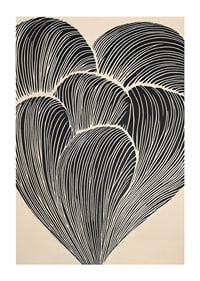 Organic lines sweep in elegant motion, creating heart-shaped patterns-1