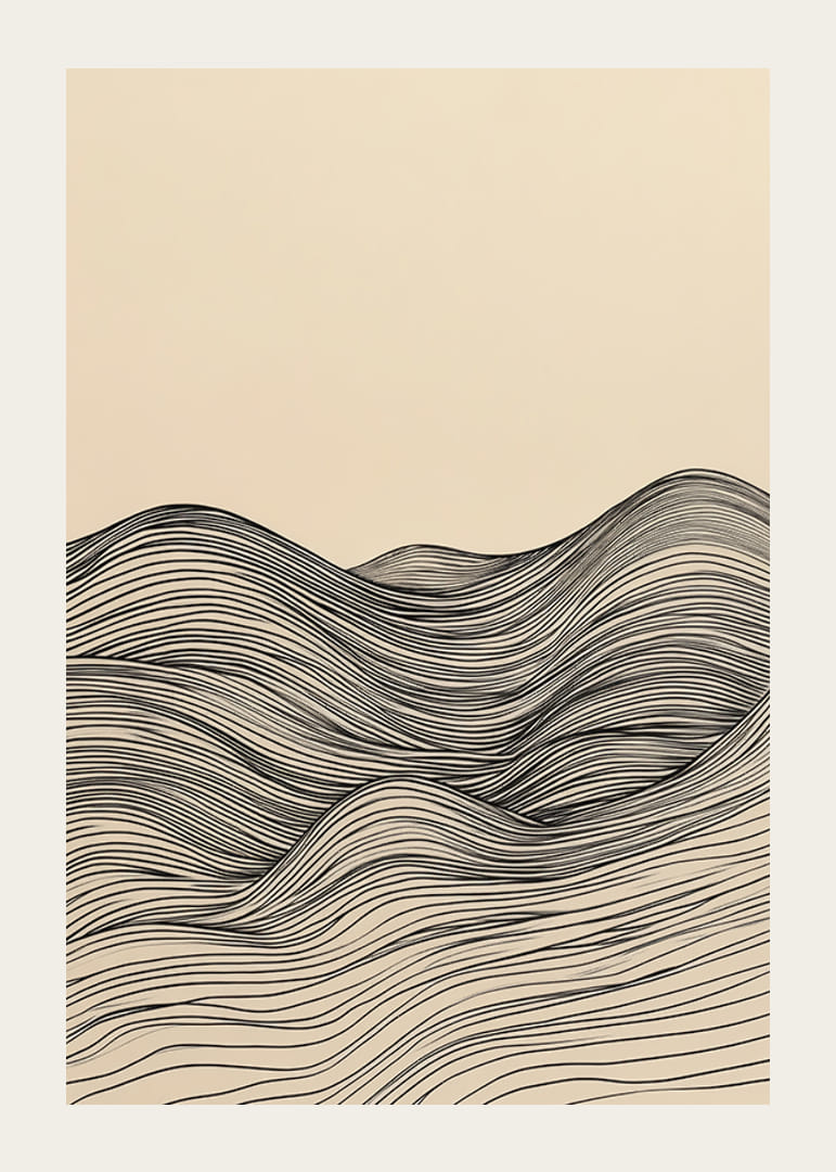 Elegant lines create a wavy and calming feel-12