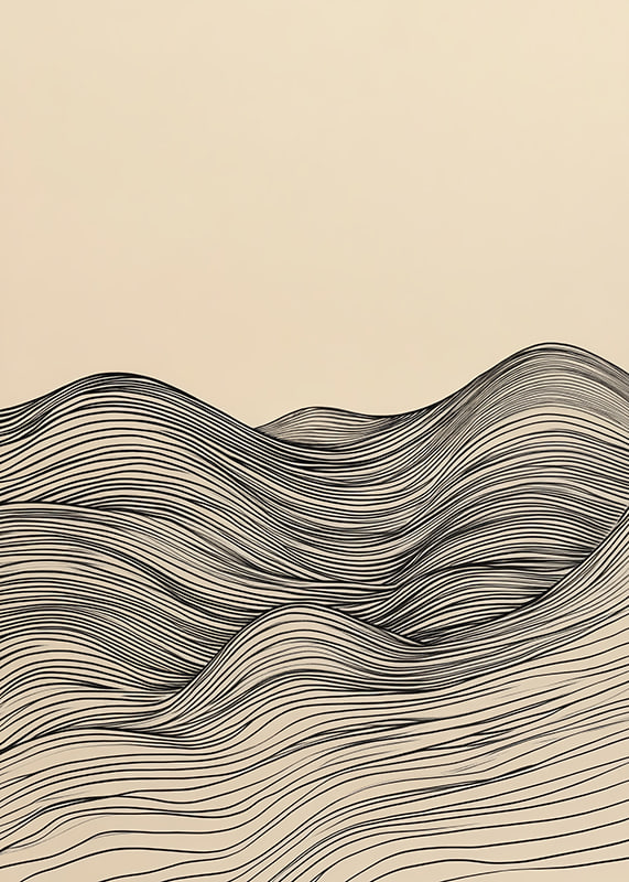 Elegant lines create a wavy and calming feel-12