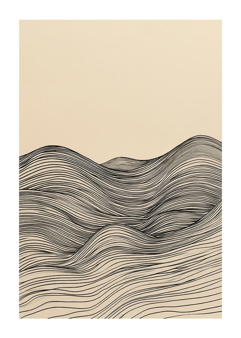 Elegant lines create a wavy and calming feel-12
